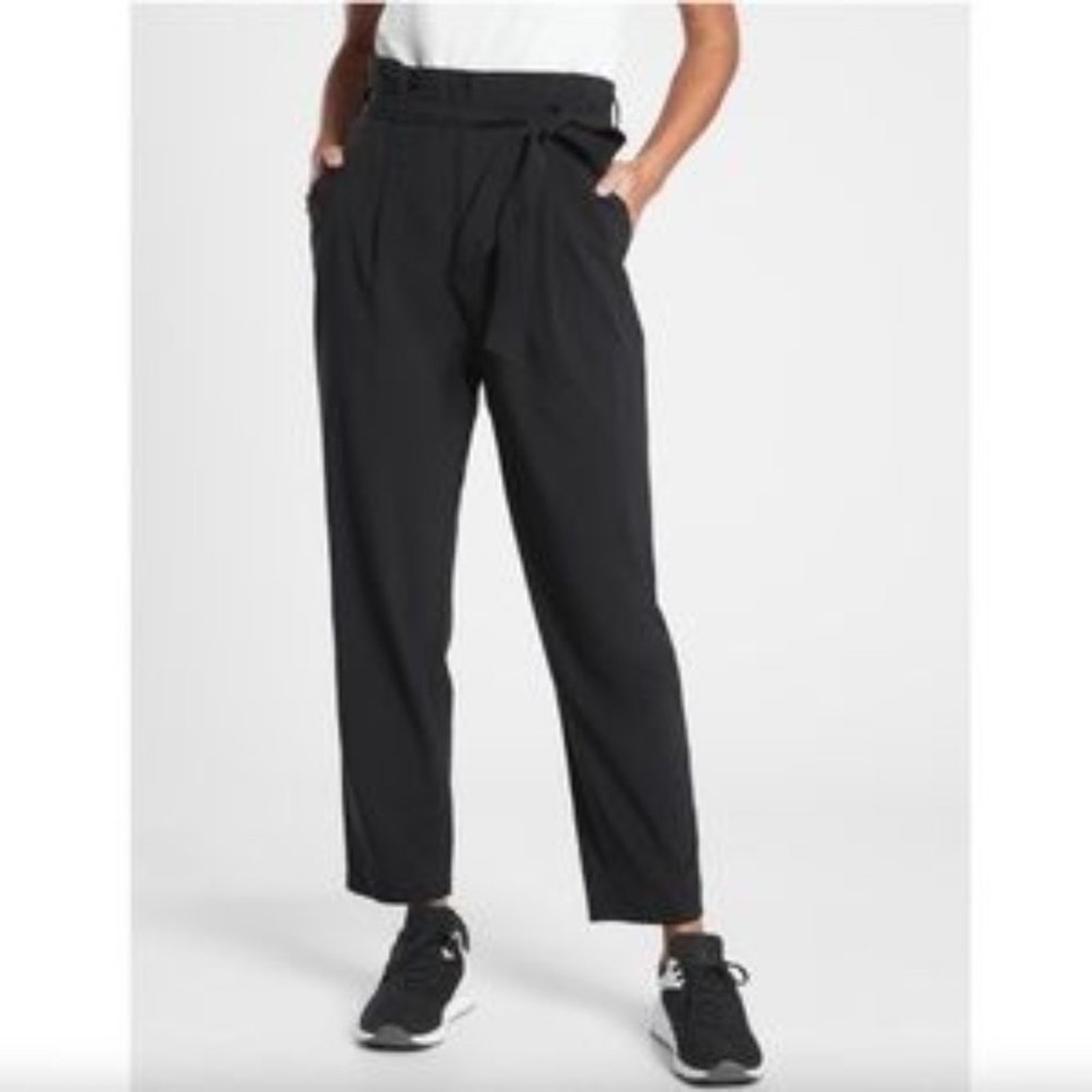 Athleta Black Skyline Ii Athleisure Travel Lifestyle Pants Sz 0 Womens Black